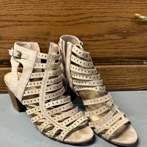 Stylish Beige Strappy Sandals